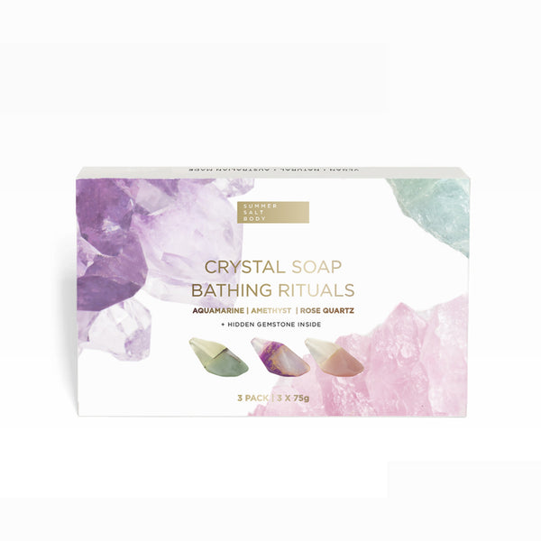 Crystal Soap Bathing Rituals w/ Gemstone | 3 pack