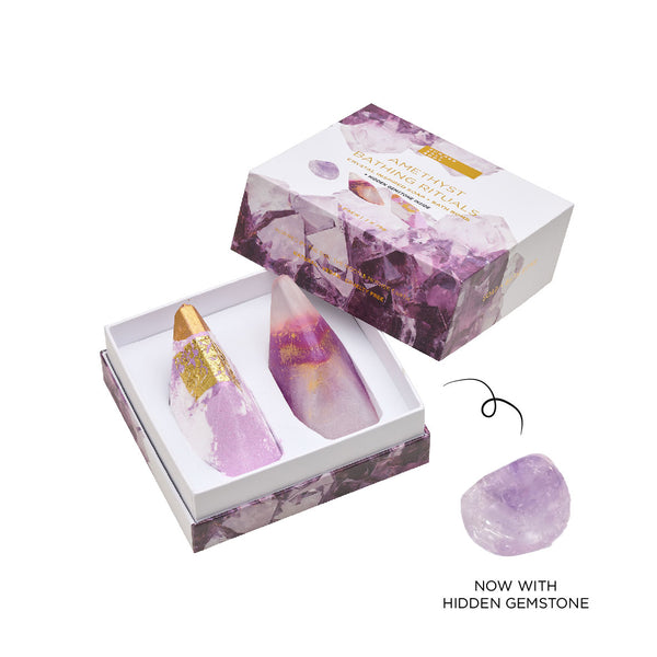 Amethyst Bathing Rituals w/ Gemstone | 2 pack