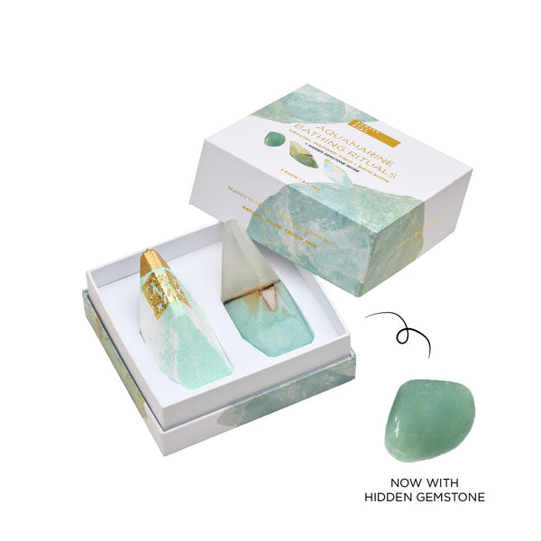 Aquamarine Bathing Rituals w/ Gemstone | 2 pack