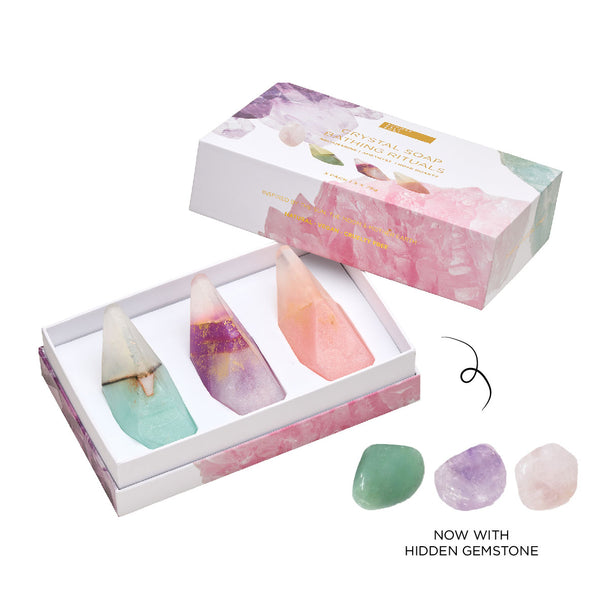 Crystal Soap Bathing Rituals w/ Gemstone | 3 pack