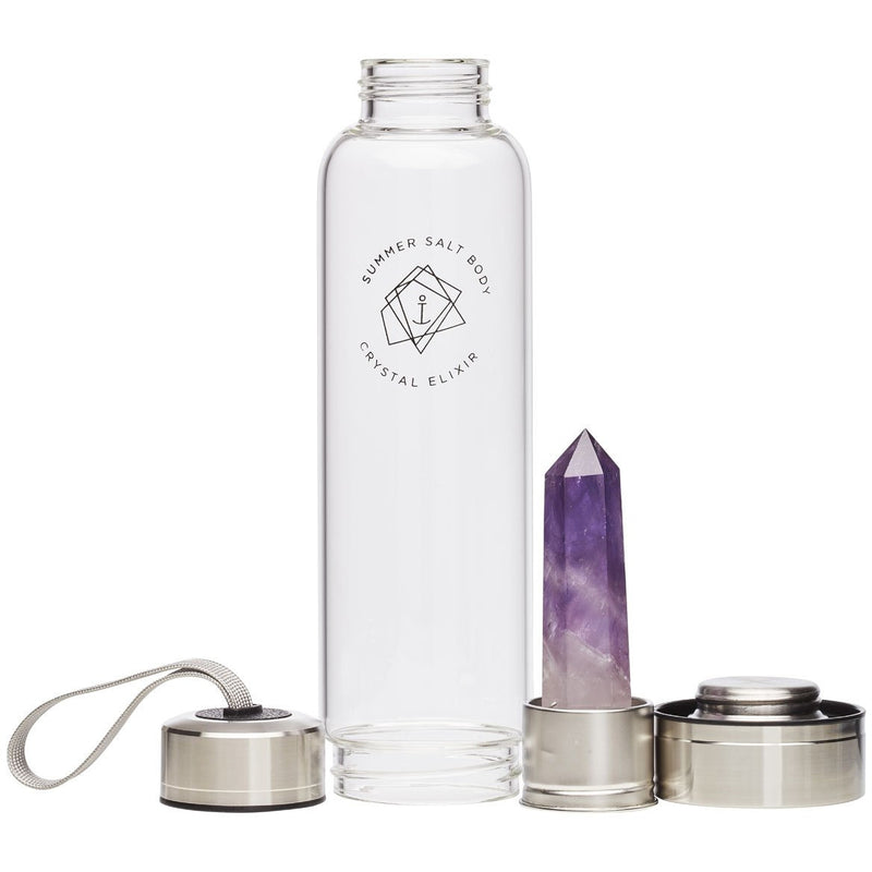 Crystal Water Bottle With Demagnetized Crystal Gulf Crushed - Temu