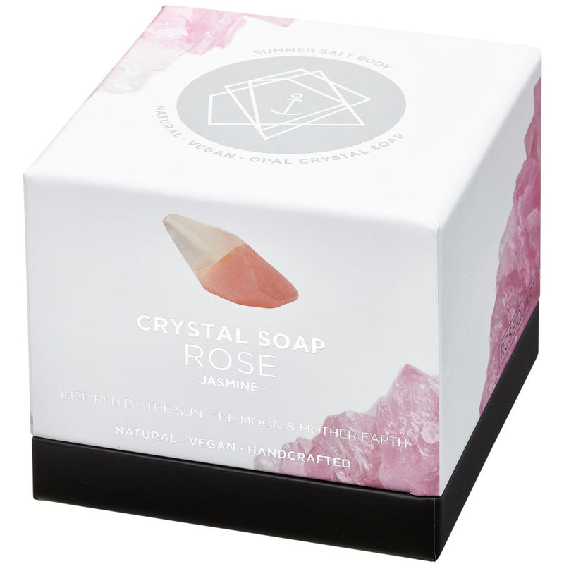 Natural Vegan Crystal Soap Rose Quartz. Luxury, handcrafted inspired by the sun, moon and mother earth