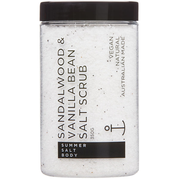 Sandalwood & Vanilla Bean Salt Scrub - 350g Tub