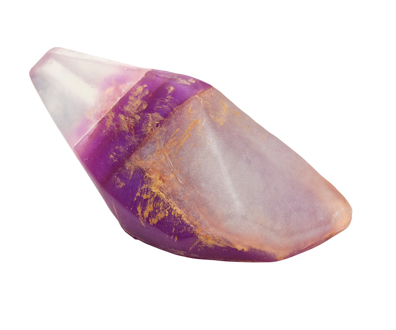 Natural Vegan Crystal Soap Amethyst. Luxury, handcrafted inspired by the sun, moon and mother earth